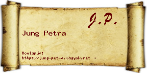 Jung Petra névjegykártya